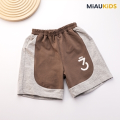 Bộ ba lỗ bé trai cotton số 3 Justme thời trang mát mịn cho bé