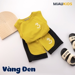 Bộ ba lỗ bé trai cotton số 3 Justme thời trang mát mịn cho bé