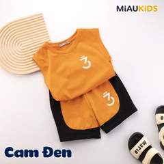 Bộ ba lỗ bé trai cotton số 3 Justme thời trang mát mịn cho bé