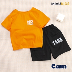 Đồ Bộ Bé Trai Cotton No Fear MiauKids Thấm Hút Thoáng Mát