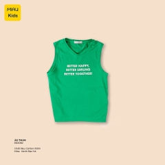 Áo phông cho bé, Áo ba lỗ bé trai In Chữ Better cực cá tính, Cotton Mềm mịn thấm hút Cho Bé Đến 55Kg mặc đi học đi chơi