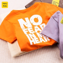 Đồ Bộ Bé Trai Quần Áo Trẻ Em MIAUKIDS Họa Tiết Chữ NoFear Chất Cotton Co Giãn Thấm Hút Cho Bé Đi Học Đi Chơi