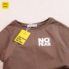 Đồ Bộ Bé Trai Quần Áo Trẻ Em MIAUKIDS Họa Tiết Chữ NoFear Chất Cotton Co Giãn Thấm Hút Cho Bé Đi Học Đi Chơi