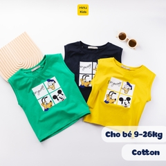 Áo Ba Lỗ Bé Trai Quần Áo Trẻ Em MIAUKIDS In Hình Nhân Vật Hoạt Hình Disney Cotton Co Giãn Thấm Hút Mặc Hè Thoáng Mát