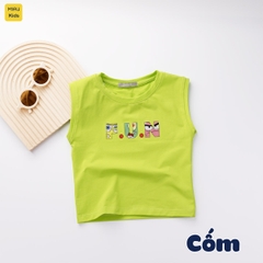 Áo Ba Lỗ Cho Bé Trai In chữ F.U.N cách điệu Chất Cotton Co Giãn Thấm Hút Mặc Hè Thoáng Mát - Quần áo trẻ em MiauKids