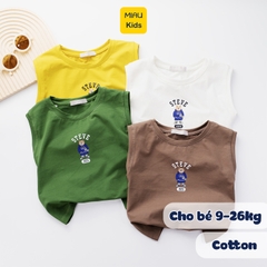 Áo Ba Lỗ Bé Trai Quần Áo Trẻ Em MIAUKIDS Họa Tiết Gấu Whoau Chất Cotton Co Giãn Thấm Hút Cho Bé Mặc Hè Thoáng Mát