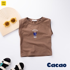 Áo Ba Lỗ Bé Trai Quần Áo Trẻ Em MIAUKIDS Họa Tiết Gấu Whoau Chất Cotton Co Giãn Thấm Hút Cho Bé Mặc Hè Thoáng Mát