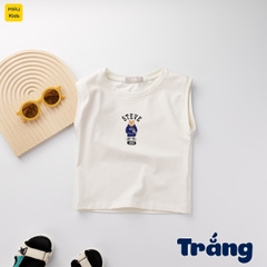 Áo Ba Lỗ Bé Trai Quần Áo Trẻ Em MIAUKIDS Họa Tiết Gấu Whoau Chất Cotton Co Giãn Thấm Hút Cho Bé Mặc Hè Thoáng Mát