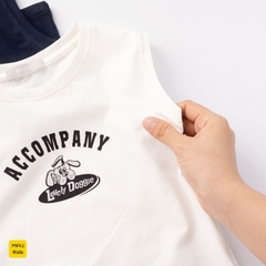 Áo Ba Lỗ Bé Trai MIAUKIDS Họa Tiết Chú Chó Lovely Doggie Đáng Yêu Chất liệu Cotton Co Giãn Thấm Hút Thời Trang Trẻ Em