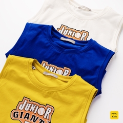 Áo Ba Lỗ Bé Trai Quần Áo Trẻ Em MIAUKIDS Họa Tiết Chữ Junior Giant Chất Cotton Co Giãn Thấm Hút Cho Bé Mặc Hè Thoáng Mát