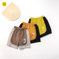 Bộ ba lỗ bé trai hoạ tiết Số 3 Justme thời trang khoẻ khoắn, thun cotton mát mịn cho bé mặc nhà mát mẻ đi học đi chơi