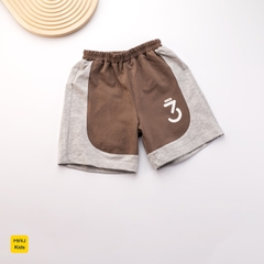 Bộ ba lỗ bé trai hoạ tiết Số 3 Justme thời trang khoẻ khoắn, thun cotton mát mịn cho bé mặc nhà mát mẻ đi học đi chơi