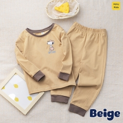 Bộ dài tay cho bé hoạ tiết chú chó Snoopy dễ thương, thun cotton mềm mịn mát cho bé mặc nhà rất thích