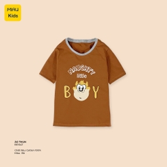 Áo Thun Bé Trai Cotton Hoạ Tiết Khỉ Little Boy Ngộ Nghĩnh Thoáng Mát