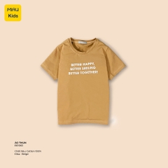 Áo phông cho bé, Áo ba lỗ bé trai In Chữ Better cực cá tính, Cotton Mềm mịn thấm hút Cho Bé Đến 55Kg mặc đi học đi chơi