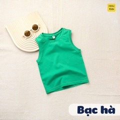 Áo Ba Lỗ Bé Trai Cotton Cao Cấp Thoáng Mát Nhiều Màu - MiauKids