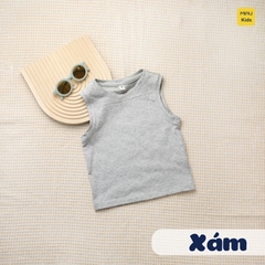 Áo Ba Lỗ Bé Trai Cotton Cao Cấp Thoáng Mát Nhiều Màu - MiauKids