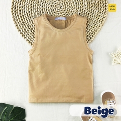 Áo Ba Lỗ Cotton Trơn Size Đại Cho Bé Trai Thoáng Mát Hoạt Động Ngoài Trời