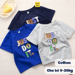 Áo phông cho bé hoạ tiết chữ phong cách thể thao đáng yêu chất thun cotton thoáng mát mềm mịn cho bé mặc đi học đi chơi