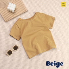 Áo Thun Trơn Cotton Cao Cấp Cho Bé Trai - Thoáng Mát Mềm Mịn - MiauKids