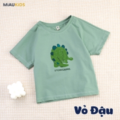 Áo thun bé trai khủng long cotton mềm mại thoáng mát cho bé 1-8 tuổi