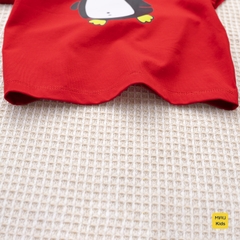 Áo thun Noel cho bé hoạ tiết Chú Chim thật đáng yêu chất thun cotton thoáng mát mềm mịn cho bé chơi giáng sinh
