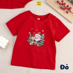 Áo Thun Cho Bé Trai, Bé Gái In Hình Ông Già Noel Và Chú Tuần Lộc-  Món Quà Thú Vị Cho Mùa Noel