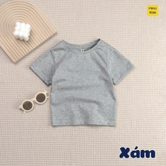Áo Thun Trơn Cotton Cao Cấp Cho Bé Trai - Thoáng Mát Mềm Mịn - MiauKids