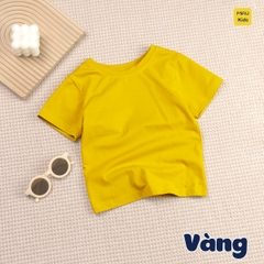 Áo Thun Cotton Trơn Cao Cấp Cho Bé Trai Size Đại MiauKids