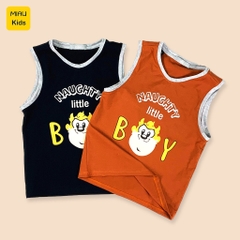 Áo Thun Bé Trai Cotton Hoạ Tiết Khỉ Little Boy Ngộ Nghĩnh Thoáng Mát