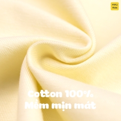 Bộ ba lỗ cotton bé trai hình chú chó đáng yêu mềm mại thoáng mát
