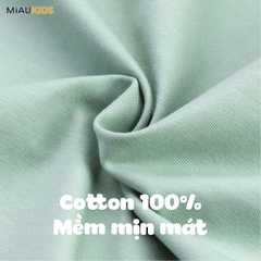 Bộ đồ bé trai cotton cá sấu ngộ nghĩnh tay ngắn mát mẻ MiauKids