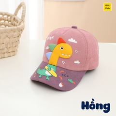 Nón lưỡi trai hoạ tiết chú Khủng long Đáng yêu cá tính cực dễ thương cho bé từ 3-8 tuổi đi học đi chơi