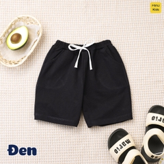 Quần Đùi Bé Trai Bé Gái MIAUKIDS Short Trơn Nhiều Màu Phong Cách Basic Thun Cotton Mềm Mại, Thấm Hút Mặc Hè Thoáng mát