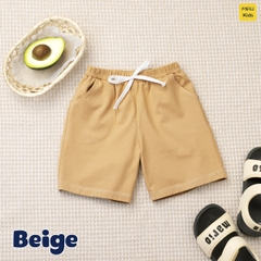 Quần Đùi Bé Trai Bé Gái MIAUKIDS Short Trơn Nhiều Màu Phong Cách Basic Thun Cotton Mềm Mại, Thấm Hút Mặc Hè Thoáng mát