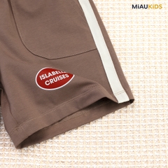 Quần Đùi Bé Trai Cotton Phối Túi Thun Co Giãn Mềm Mát Thoáng Khí
