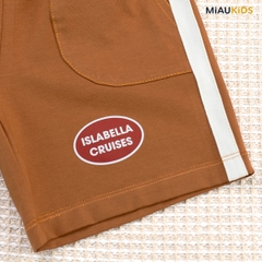 Quần Đùi Bé Trai Cotton Phối Túi Thun Co Giãn Mềm Mát Thoáng Khí