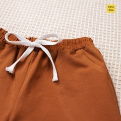 Quần Đùi Bé Trai Bé Gái MIAUKIDS Short Trơn Nhiều Màu Phong Cách Basic Thun Cotton Mềm Mại, Thấm Hút Mặc Hè Thoáng mát