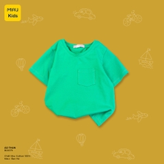 Áo Phông cho bé phối túi phong cách đơn giản cá tính, Chất Cotton Mềm Mịn Thoáng Mát Cho Bé mặc nhà mặc đi chơi