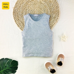 Áo Thun Ba Lỗ Trơn Cho Bé nhiều màu, Chất Liệu Thun Cotton Mềm Mịn Thoáng Mát Cho Bé mặc nhà thoải mái - MiauKids