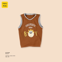 Áo Thun Bé Trai Cotton Hoạ Tiết Khỉ Little Boy Ngộ Nghĩnh Thoáng Mát
