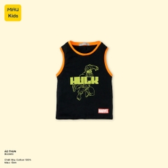Áo Thun Bé Trai Hulk Cotton Mềm Mát 1-14 Tuổi Cộc Tay Ba Lỗ