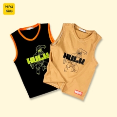 Ba Lỗ Bé Trai In Hình Nhân Vật Siêu Anh Hùng Siêu Nhân Hulk, Thun Cotton Mát Mịn Cho Bé Đến 55Kg Mặc Nhà Đi Học Đi Chơi