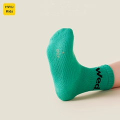 Tất Vớ Cotton Weekday Cho Bé Trai Bé Gái 3-12 Tuổi Phong Cách Thanh Lịch