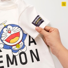 Đồ Bộ Bé Trai Doraemon Cotton Co Giãn Thoáng Mát Cộc Tay Thời Trang