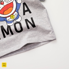 Đồ Bộ Bé Trai Doraemon Cotton Co Giãn Thoáng Mát Cộc Tay Thời Trang