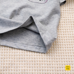 Áo thun bé trai phối túi in khủng long cool ngầu đáng yêu thun cotton thoáng mát mềm mịn cho bé mặc nhà đi học đi chơi