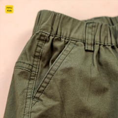 Quần short kaki túi hộp cho bé phong cách hàn quốc, chất vải Kaki thun co giãn mềm mát cho bé mặc đi học đi chơi