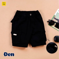 Quần short kaki túi hộp cho bé phong cách hàn quốc, chất vải Kaki thun co giãn mềm mát cho bé mặc đi học đi chơi