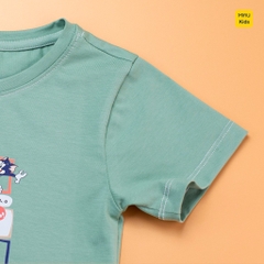 Áo thun cho bé trai in hoạ tiết câu chuyện Tom and Je.rry, chất thun cotton mát mịn thoáng mát cho bé mặc nhà đi học đi